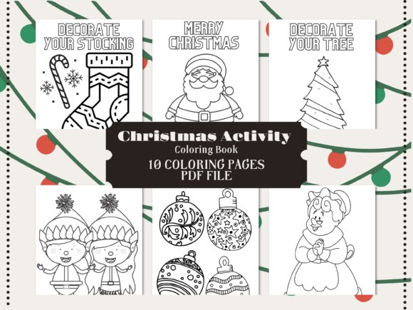 Download Christmas Activity Coloring Book Pages - Coloring Collection