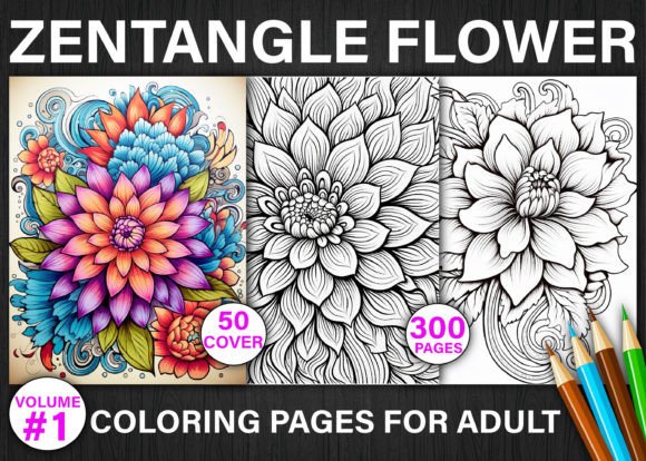 Download 300+ Zentangle Flower Coloring Pages - Premium Resources