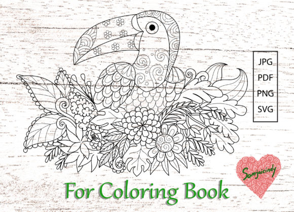 Download Toucan for Adult Coloring Book - Coloring Collection