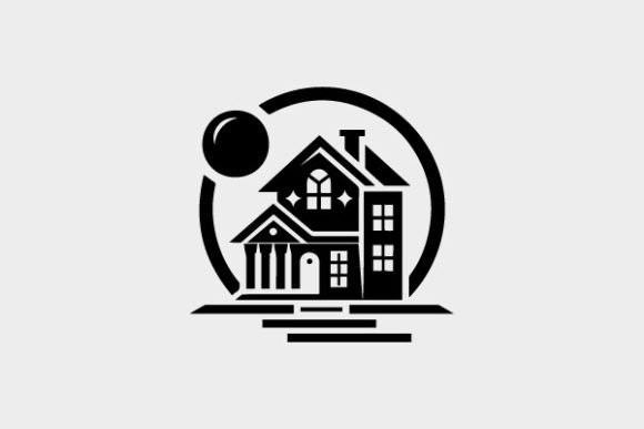 Download House Icon Coloring Page Black and White - Coloring Collection