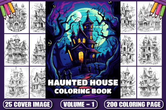 Download 200 Haunted House Coloring Pages V - 1 - Coloring Collection