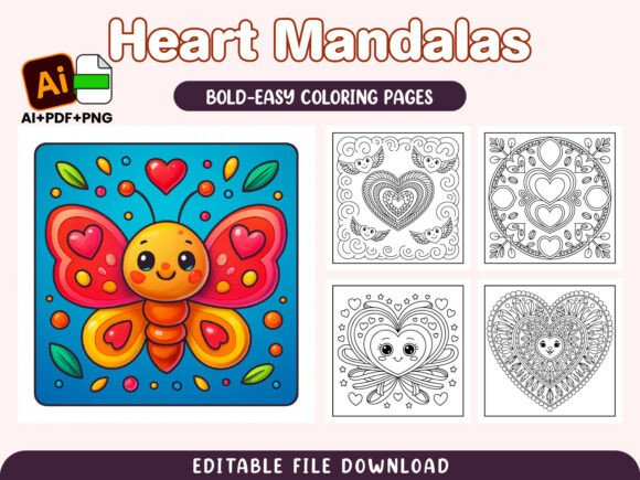 Download Heart Mandalas Intricate Coloring Pages - Coloring Collection
