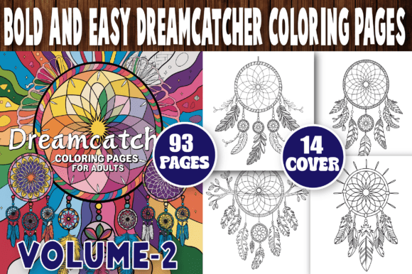 Download Bold and Easy Dreamcatcher Coloring Page - Coloring Collection