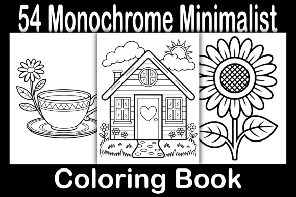 Download Monochrome Minimalist Coloring Book - Coloring Collection