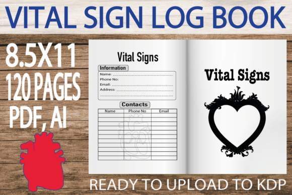 Download Vital Signs Log Book | KDP Interior - Kdp Collection