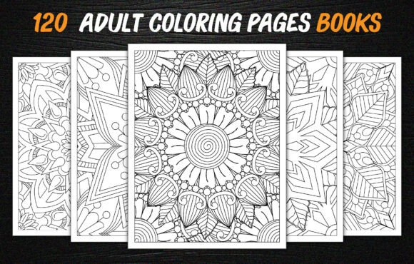 Download 120 Adult Mandalas Coloring Books Bundle - Coloring Collection