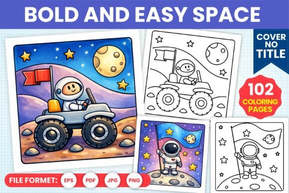 Download Bold and Easy Space Coloring Book Pages - Coloring Collection