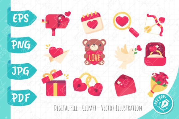 Download Valentine's Day Card Decorative Elements - Card Collection