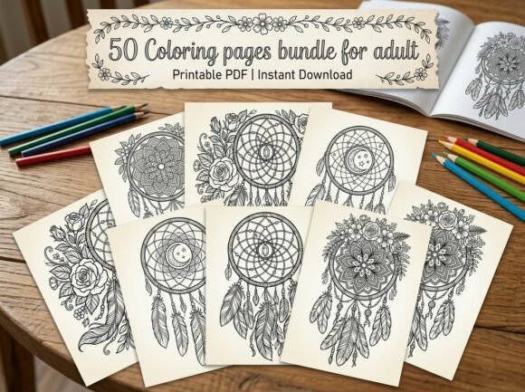 Download 50 Boho Dreamcatcher Coloring Pages - Coloring Collection