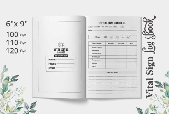Download Vital Sign Log Book | KDP Interior - Kdp Collection