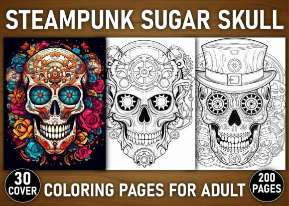 Download 200 Steampunk Sugar Skull Coloring Pages - Coloring Collection