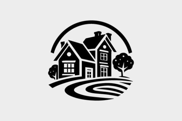 Download House Icon Coloring Page Black and White - Coloring Collection