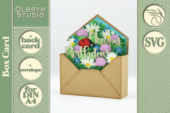 Download Good Luck Happy Birthday Letter Card SVG - Card Collection