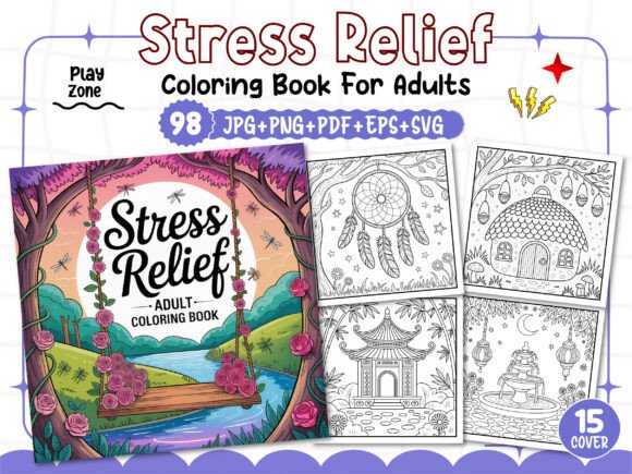 Download Stress Relief Adult Coloring Book Pages - Coloring Collection