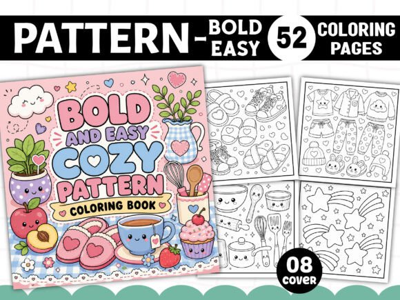 Download Bold Easy Pattern Coloring Book Pages - Coloring Collection