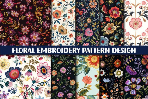 Download Floral Embroidery Pattern - Embroidery pattern Collection