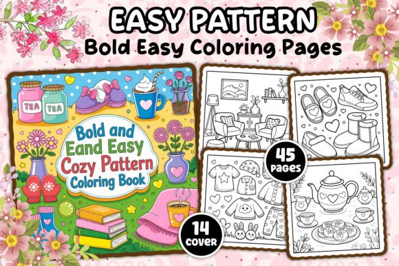 Download Bold Easy Pattern Coloring Book Pages - Coloring Collection