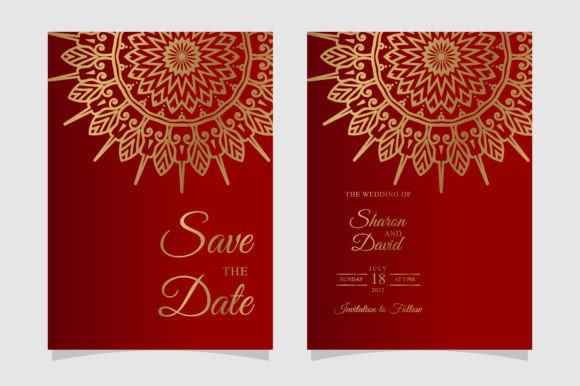 Download Golden Mandala Invitation Card Template - Card Collection